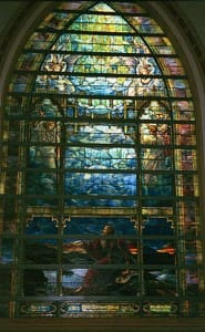 The Holy City Memorial Window for Maltbie D. Babcock created by artist Louis Comfort Tiffany