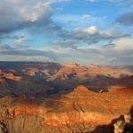 Grand Canyon under partly sunny skies