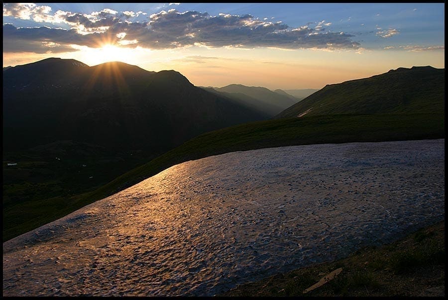 Sunrise over the Rocky Mountains, photo credit: Pat Mingarelli