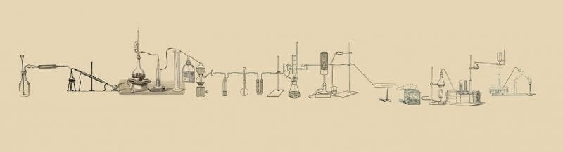 Lab equipment illustration