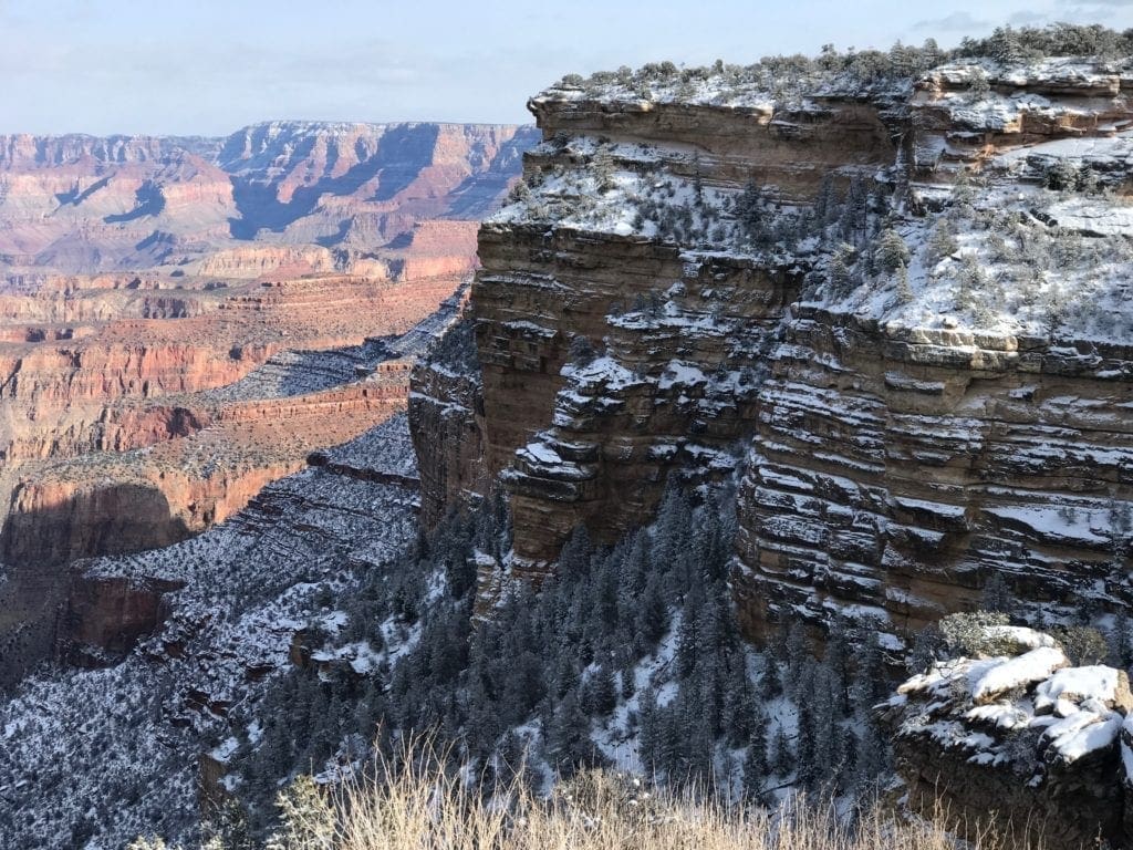Snow at Duck on a Rock, Grand Canyon, photo credit: Nate Loper