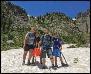 Mingarelli family in the Colorado Rockies