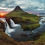 Iceland waterfall, mountain, sunset: ID 31731187 © Tomas1111 | Dreamstime.com