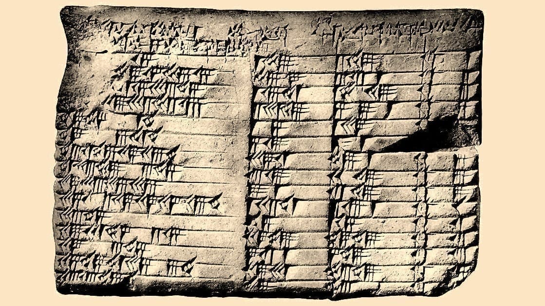 Plimpton 322 clay tablet