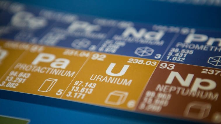 Uranium and other elements on the periodic table: Photo 188273104 © Piotr Krzemiński | Dreamstime.com