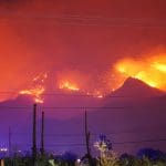 Wildfires on the mountains outside of Tucson, AZ: Photo 186503836 © Jessica Kirsh | Dreamstime.com
