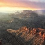 Grand Canyon with mist, photo credit: Nate Loper